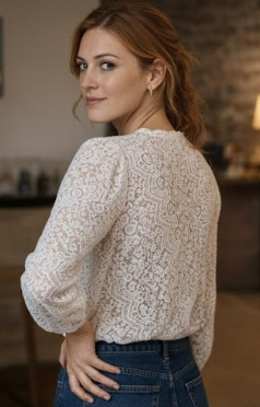 Blusa Melissa - Tejido Transpirable con Acabado de Lujo