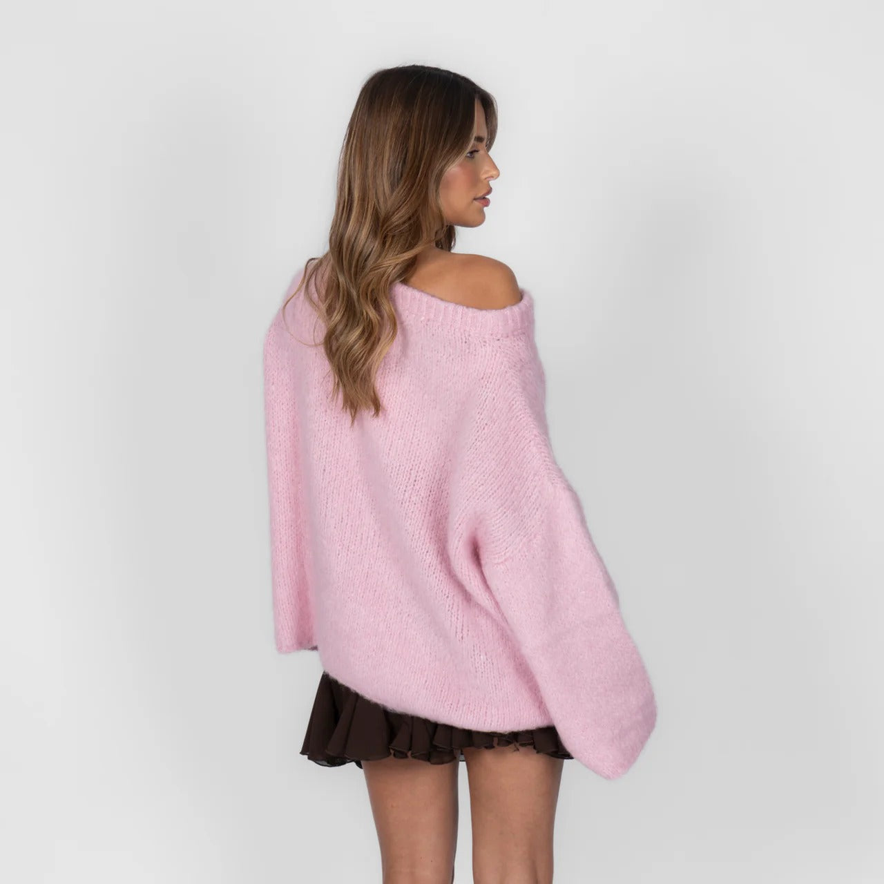 Violetta - Jersey ultra suave con hombros descubiertos