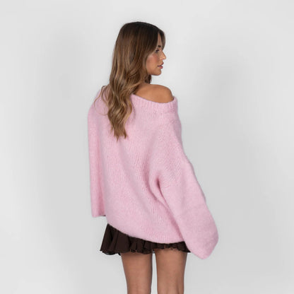 Violetta - Jersey ultra suave con hombros descubiertos